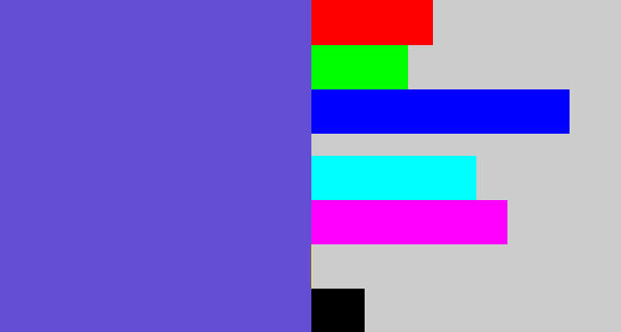 Hex color #644fd4 - light indigo