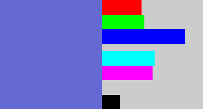 Hex color #646ad2 - dark periwinkle