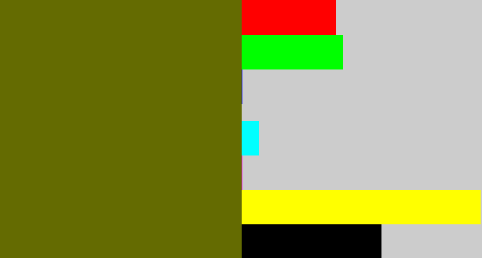 Hex color #646b01 - mud green