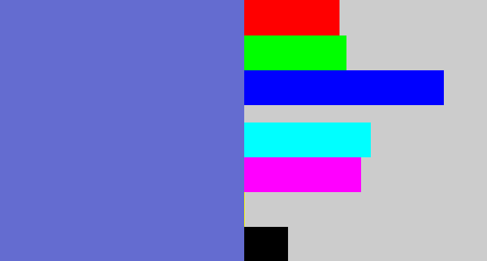 Hex color #646cd0 - dark periwinkle