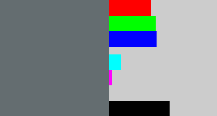 Hex color #646d70 - slate grey