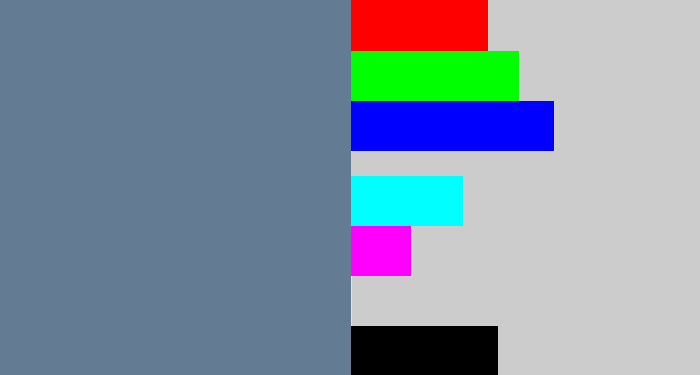 Hex color #647b94 - grey/blue