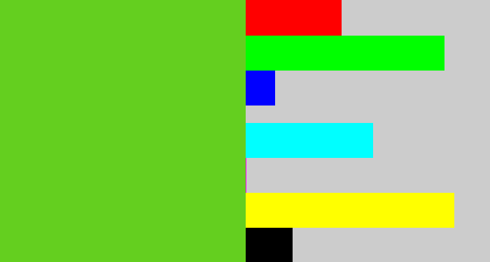 Hex color #64cf1f - green apple