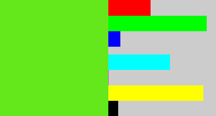 Hex color #64e71b - green apple