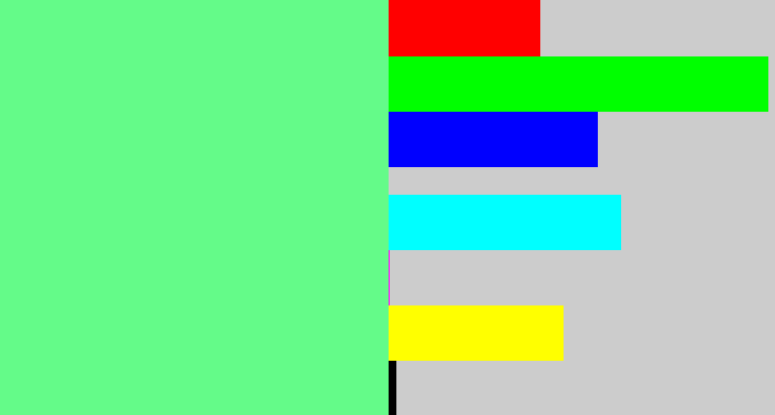 Hex color #64fb89 - lightgreen