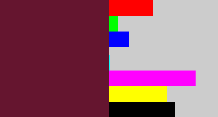 Hex color #65152f - plum