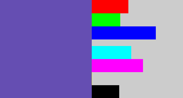 Hex color #654eb2 - iris