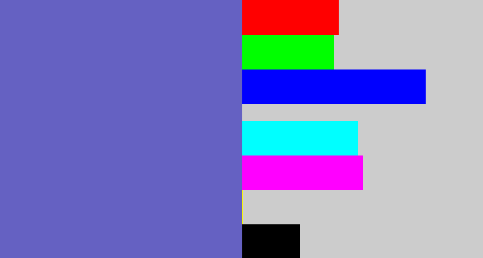 Hex color #6561c2 - iris