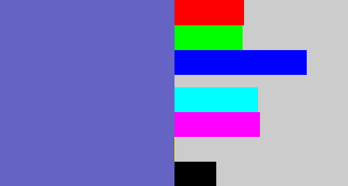 Hex color #6563c3 - iris