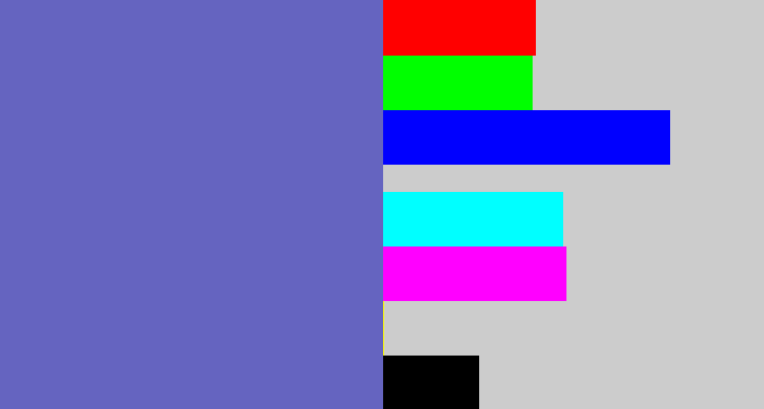 Hex color #6564c0 - iris