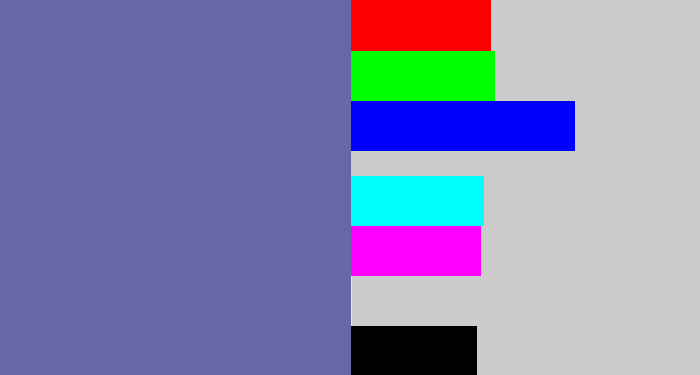Hex color #6568a4 - slate blue