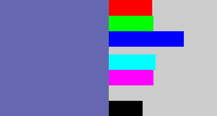 Hex color #6568b1 - iris
