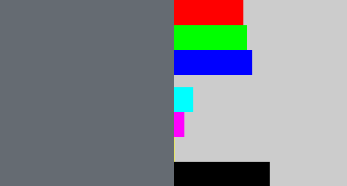Hex color #656b72 - slate grey