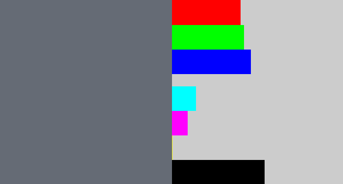 Hex color #656b75 - slate grey