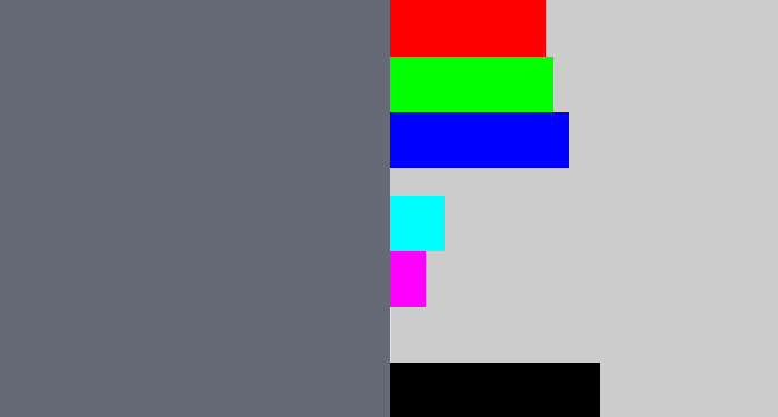 Hex color #656b76 - slate grey