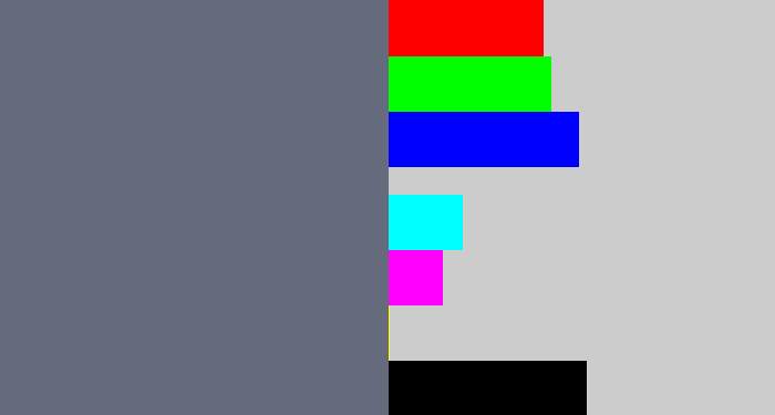 Hex color #656b7c - slate grey