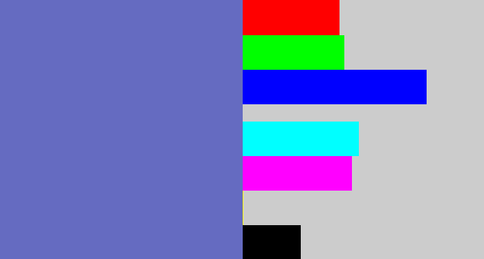 Hex color #656bc1 - iris