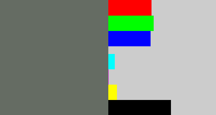 Hex color #656c63 - slate grey