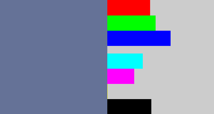 Hex color #657297 - grey/blue