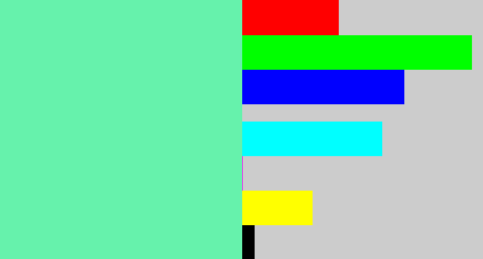 Hex color #66f2ac - light greenish blue