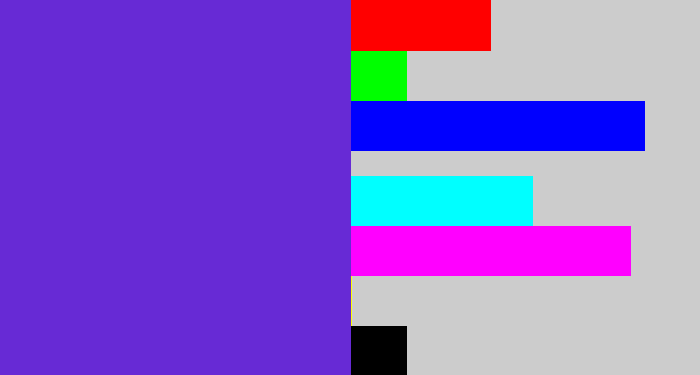 Hex color #672ad5 - purple/blue
