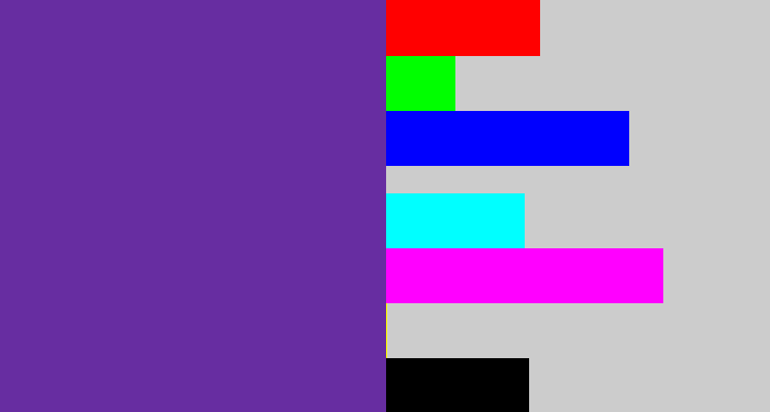 Hex color #672da1 - purple