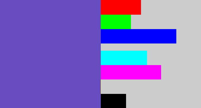 Hex color #674dc0 - iris