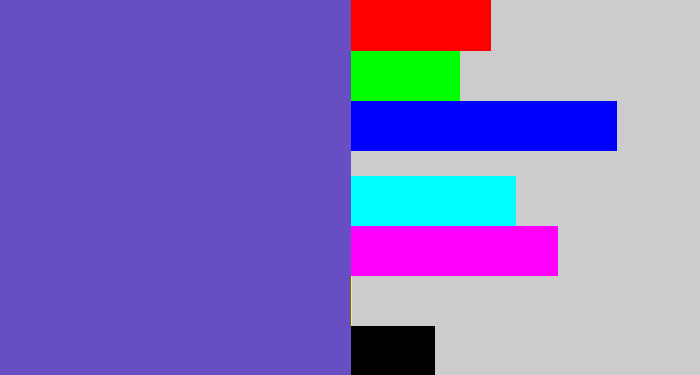 Hex color #674fc3 - iris