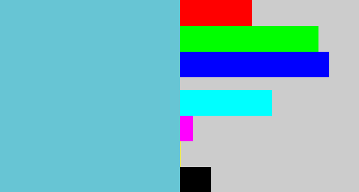 Hex color #67c5d4 - seafoam blue