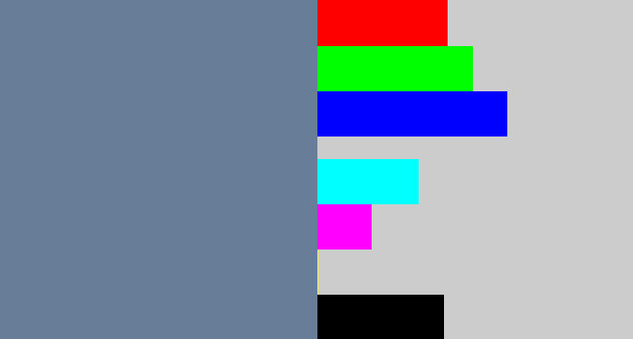 Hex color #687e98 - grey/blue