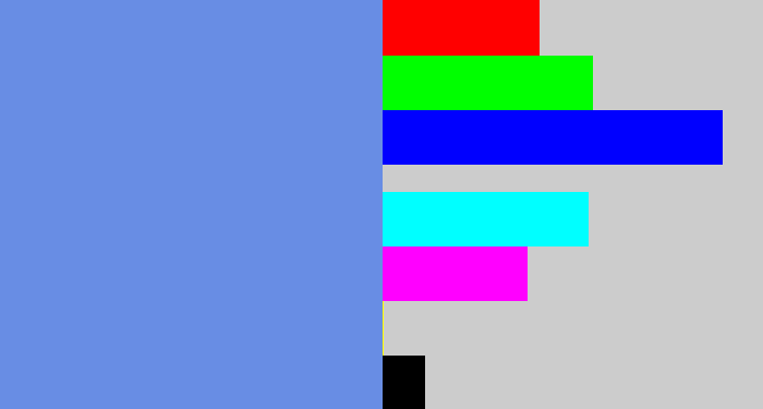 Hex color #688de4 - soft blue