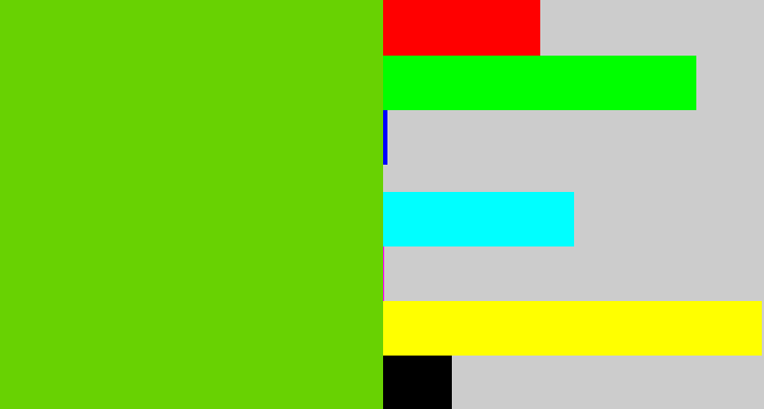 Hex color #68d202 - frog green