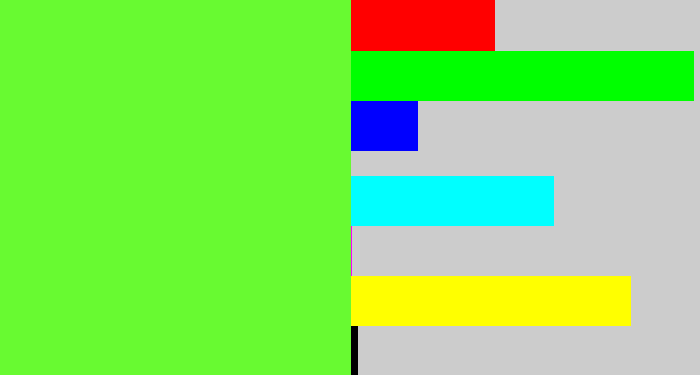 Hex color #68fa31 - toxic green
