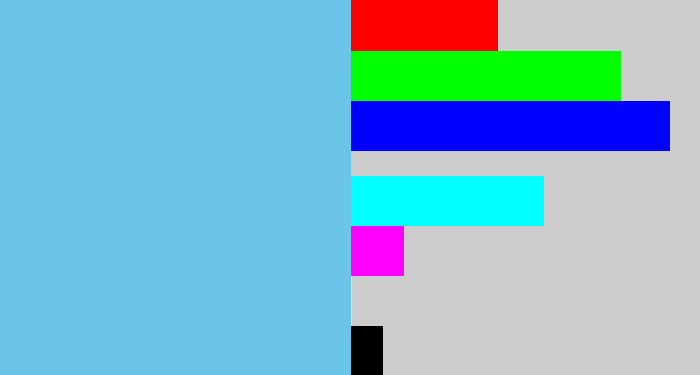 Hex color #6ac5e9 - lightblue