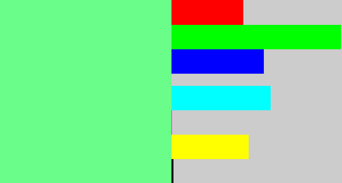 Hex color #6afd8a - lightgreen
