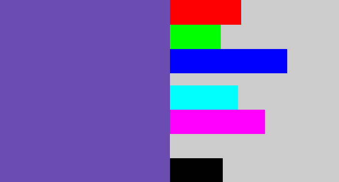 Hex color #6b4db1 - iris