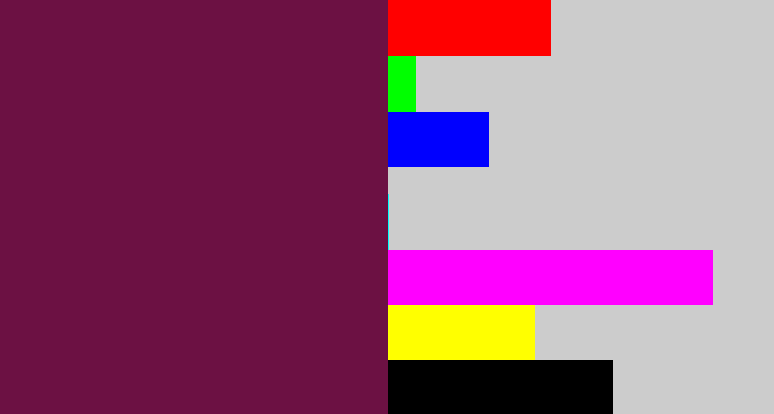 Hex color #6c1143 - velvet