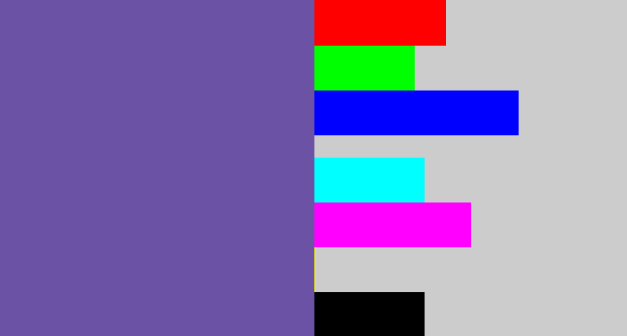 Hex color #6c52a5 - iris