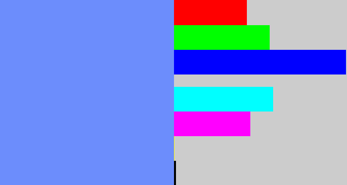 Hex color #6c8dfc - soft blue