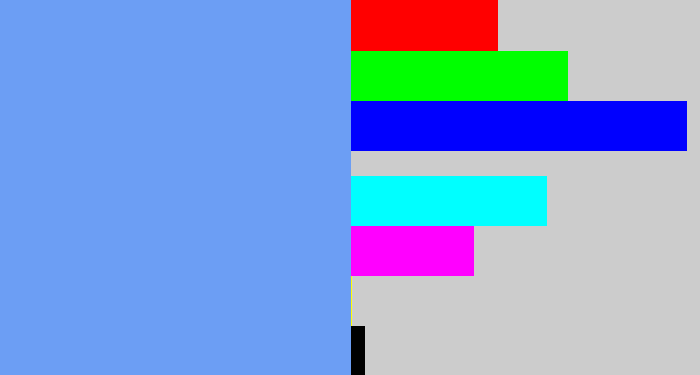 Hex color #6c9ef4 - soft blue