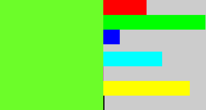 Hex color #6cfd29 - toxic green