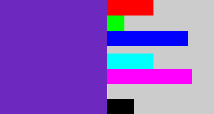 Hex color #6d28c0 - purple/blue