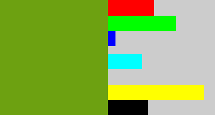 Hex color #6da111 - ugly green