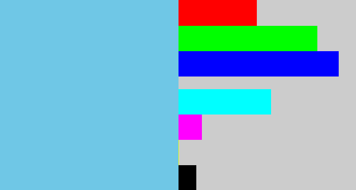 Hex color #6fc7e6 - lightblue