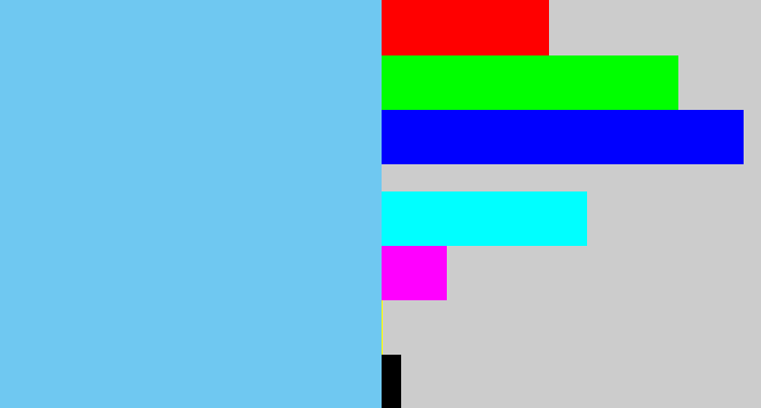 Hex color #6fc8f1 - lightblue