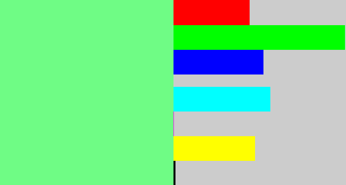 Hex color #6ffc85 - lightgreen