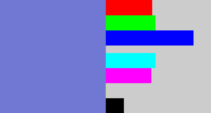 Hex color #7078d3 - dark periwinkle
