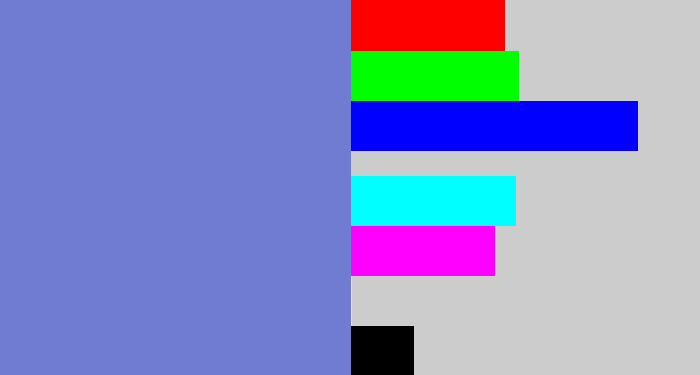 Hex color #707bd2 - dark periwinkle