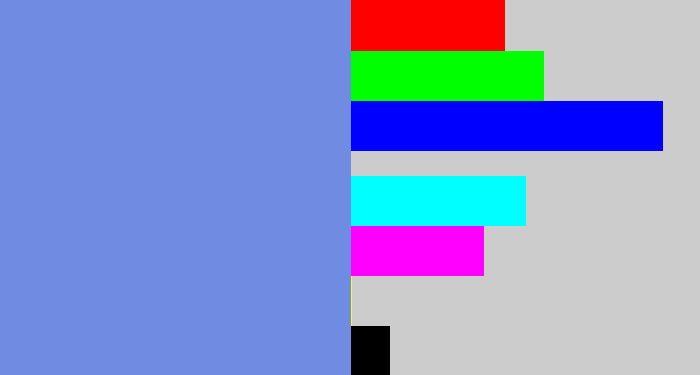 Hex color #708be2 - soft blue