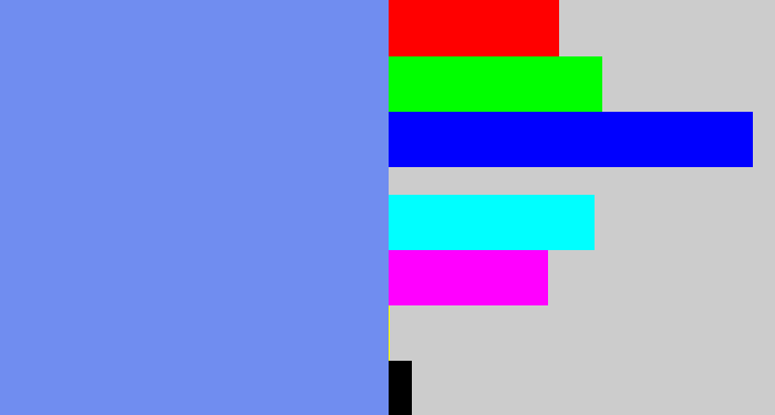 Hex color #708df0 - soft blue